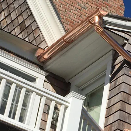 copper gutter installation Saint James ny